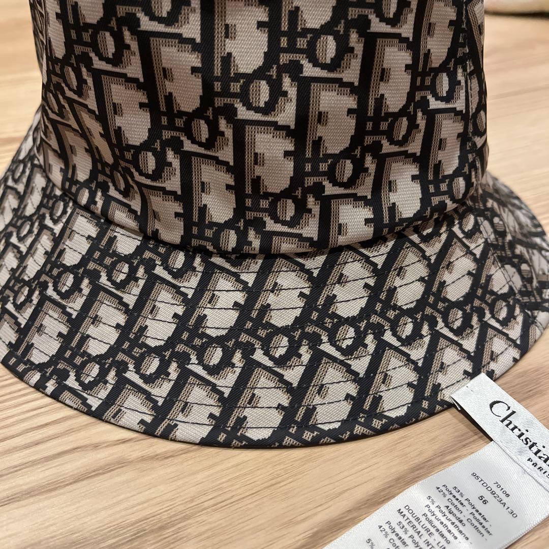 美品！ size56/ Christian Dior ブラック バケットハット