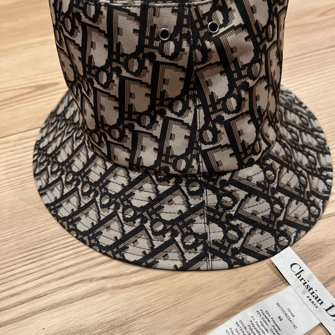 美品！ size56/ Christian Dior ブラック バケットハット