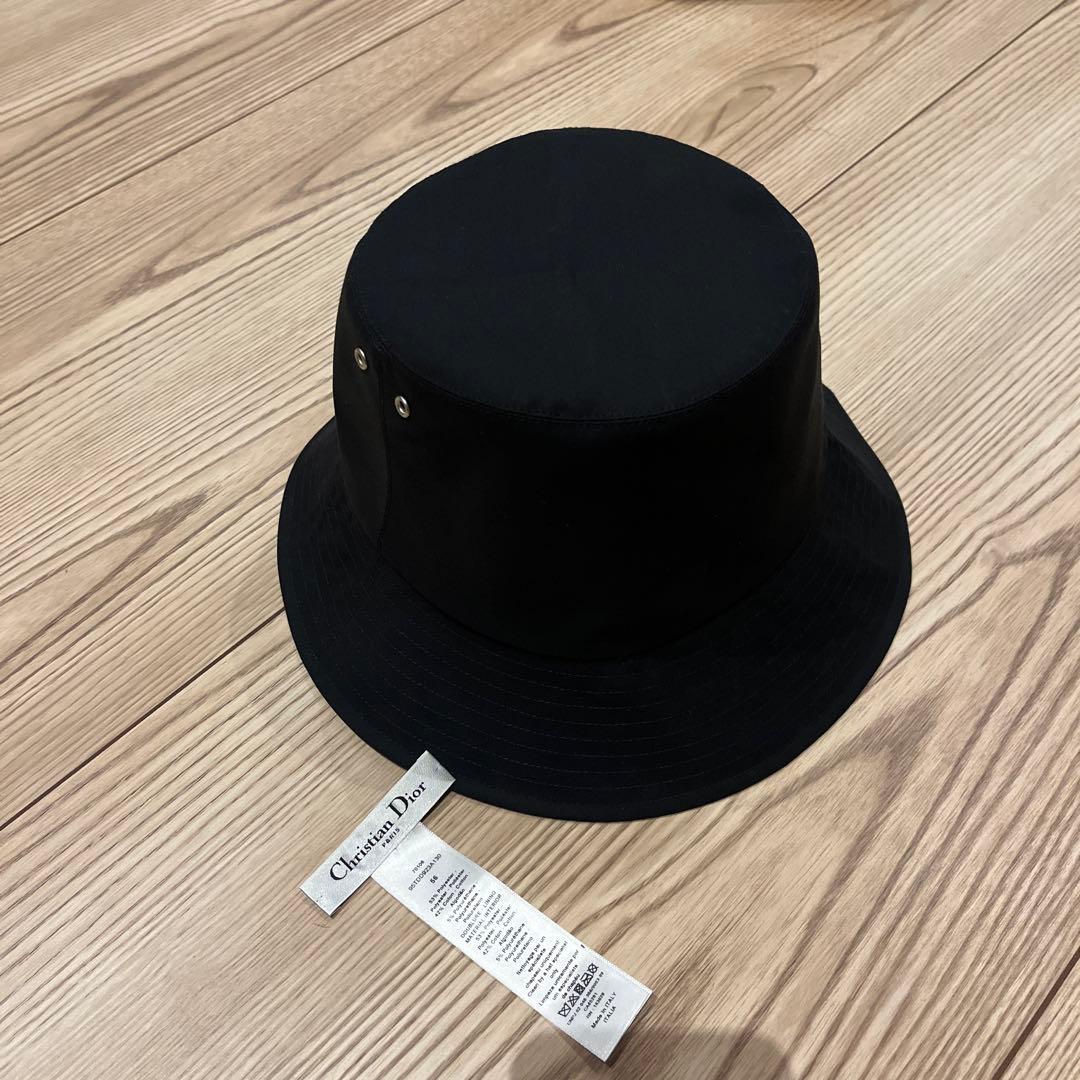 美品！ size56/ Christian Dior ブラック バケットハット