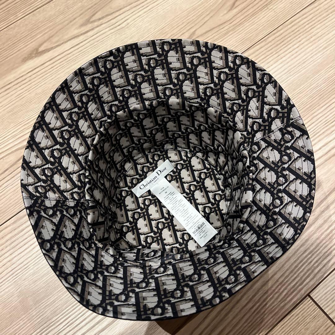 美品！ size56/ Christian Dior ブラック バケットハット