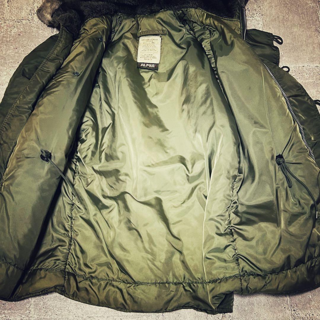 希少 ALPHA n3b 旧タグ ３本タグ usa製 フライトジャケット