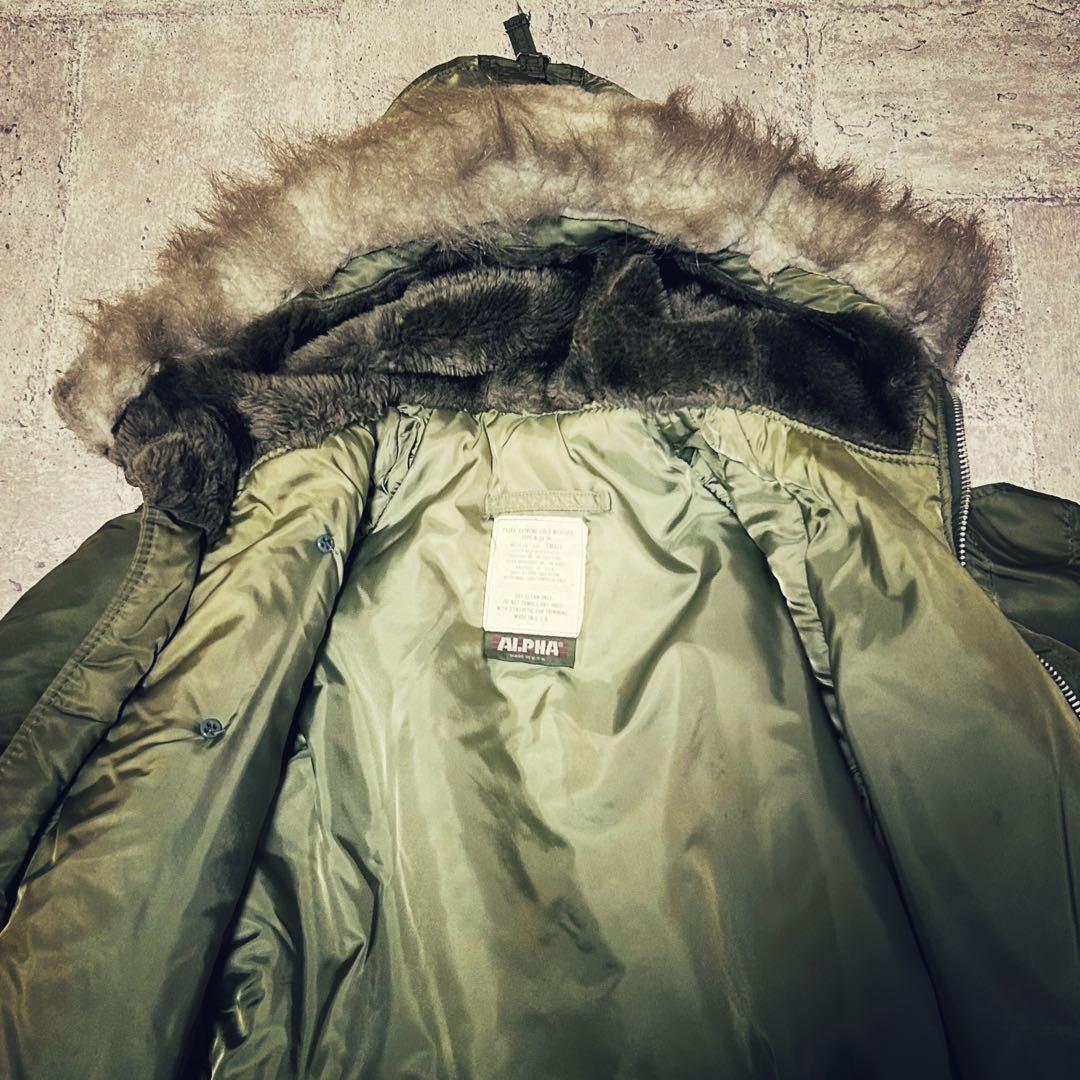 希少 ALPHA n3b 旧タグ ３本タグ usa製 フライトジャケット