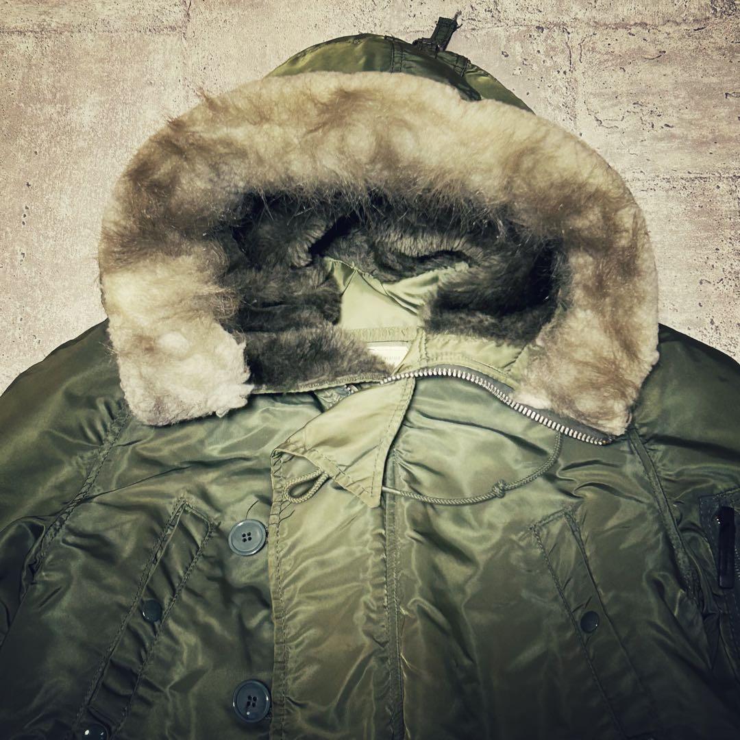 希少 ALPHA n3b 旧タグ ３本タグ usa製 フライトジャケット