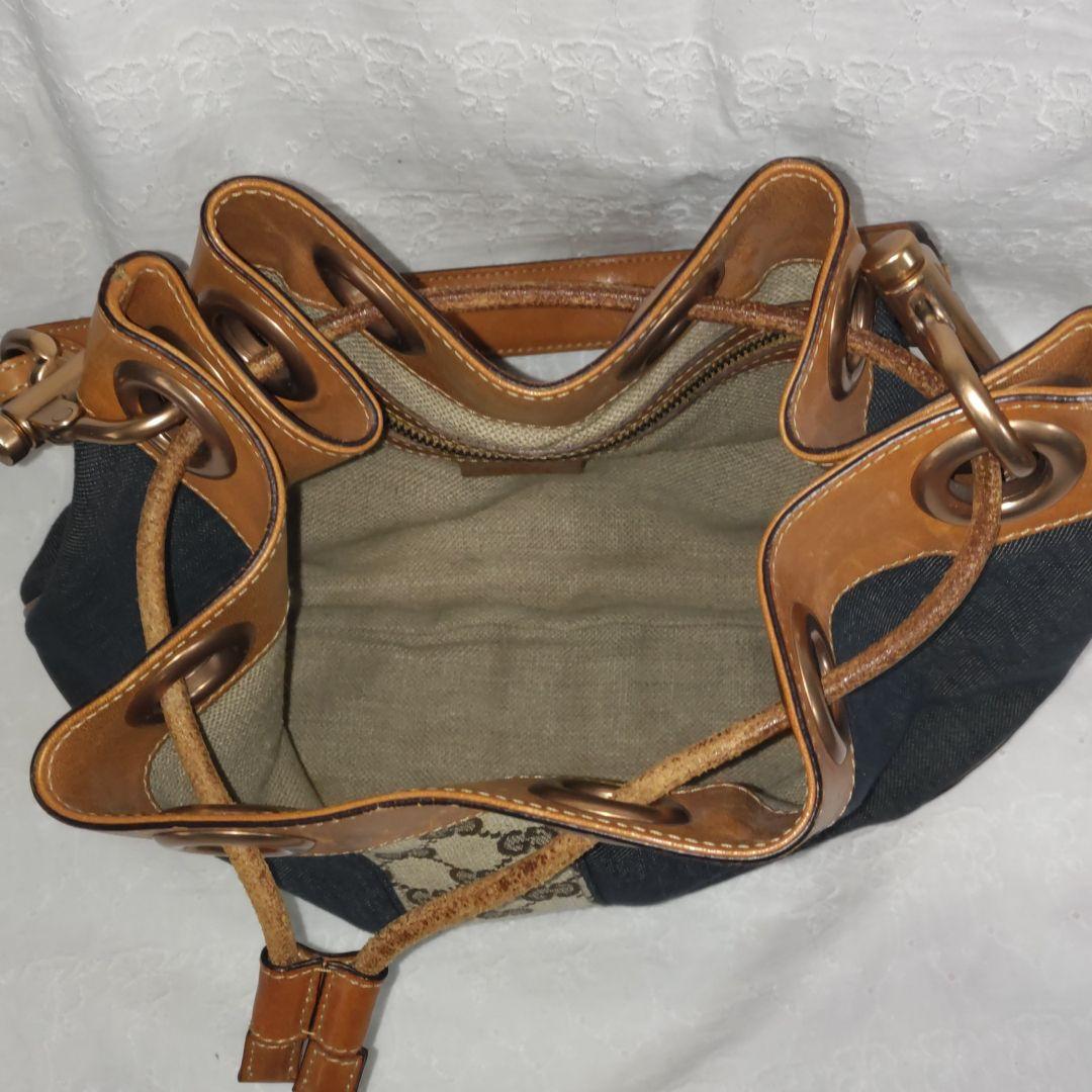 GUCCI　デニム　GG　お揃い　バケットハット　ショルダーバッグ　セット販売