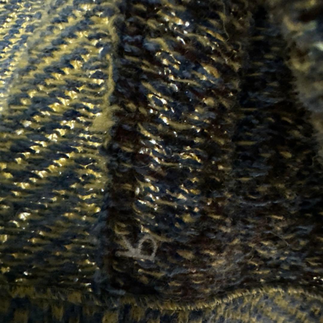 ヘリンボーンパターン ニットベスト 45R☆オシャレさん必須☆古着☆