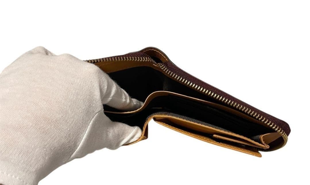 【新品】ROCADO ロカド シェルコードバン 二つ折り財布 馬革 ワインレッド