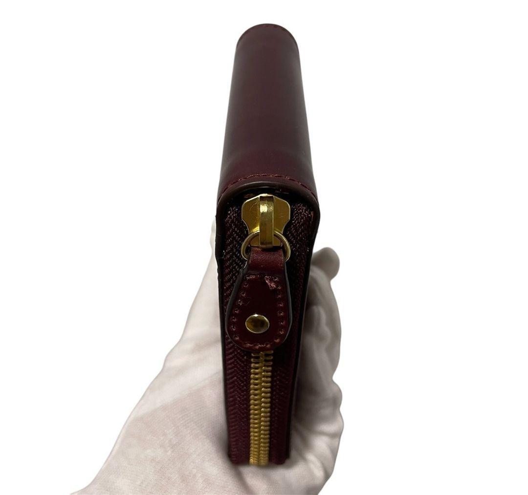 【新品】ROCADO ロカド シェルコードバン 二つ折り財布 馬革 ワインレッド