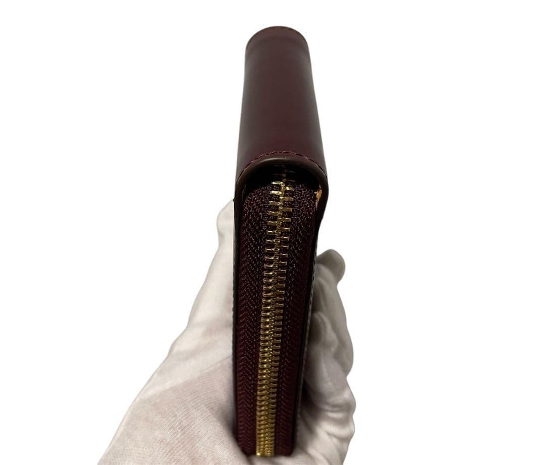 【新品】ROCADO ロカド シェルコードバン 二つ折り財布 馬革 ワインレッド