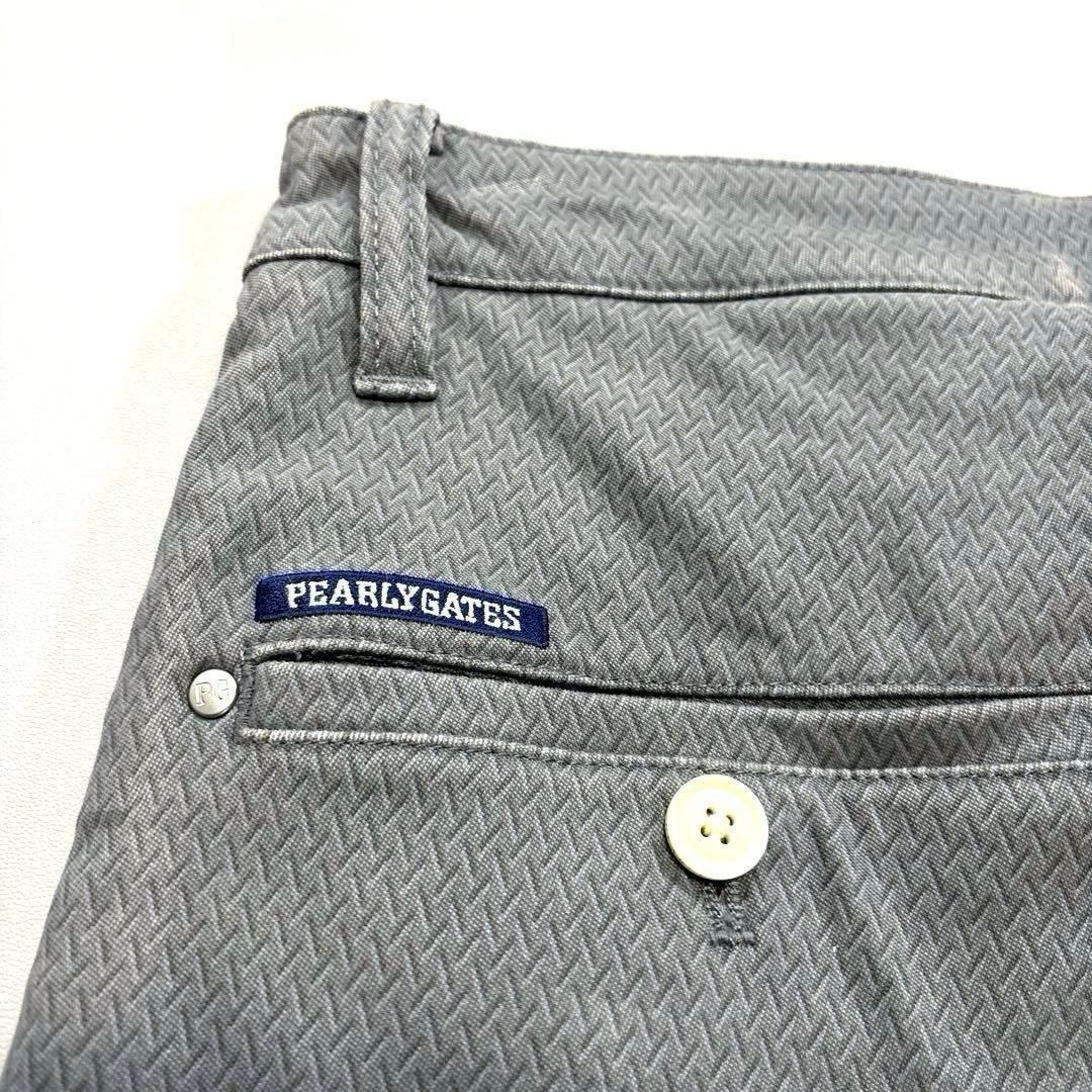 パーリーゲイツ　ロングパンツ　グレー　総柄　サイズ3 S〜タイト目M程度　通年