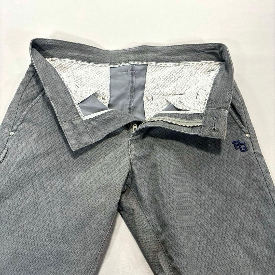 パーリーゲイツ　ロングパンツ　グレー　総柄　サイズ3 S〜タイト目M程度　通年