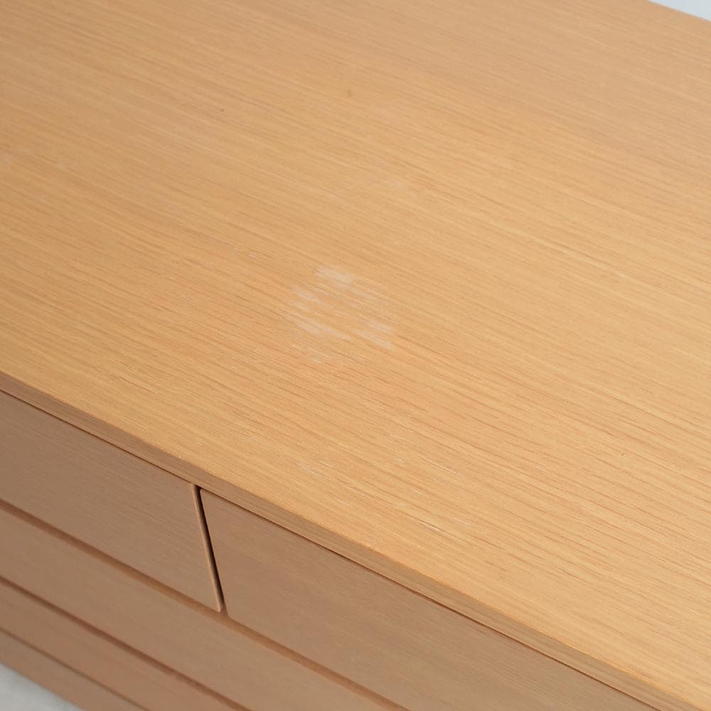 廃盤品 無印良品/MUJI オーク材 4段チェスト ナチュラル ZR23275