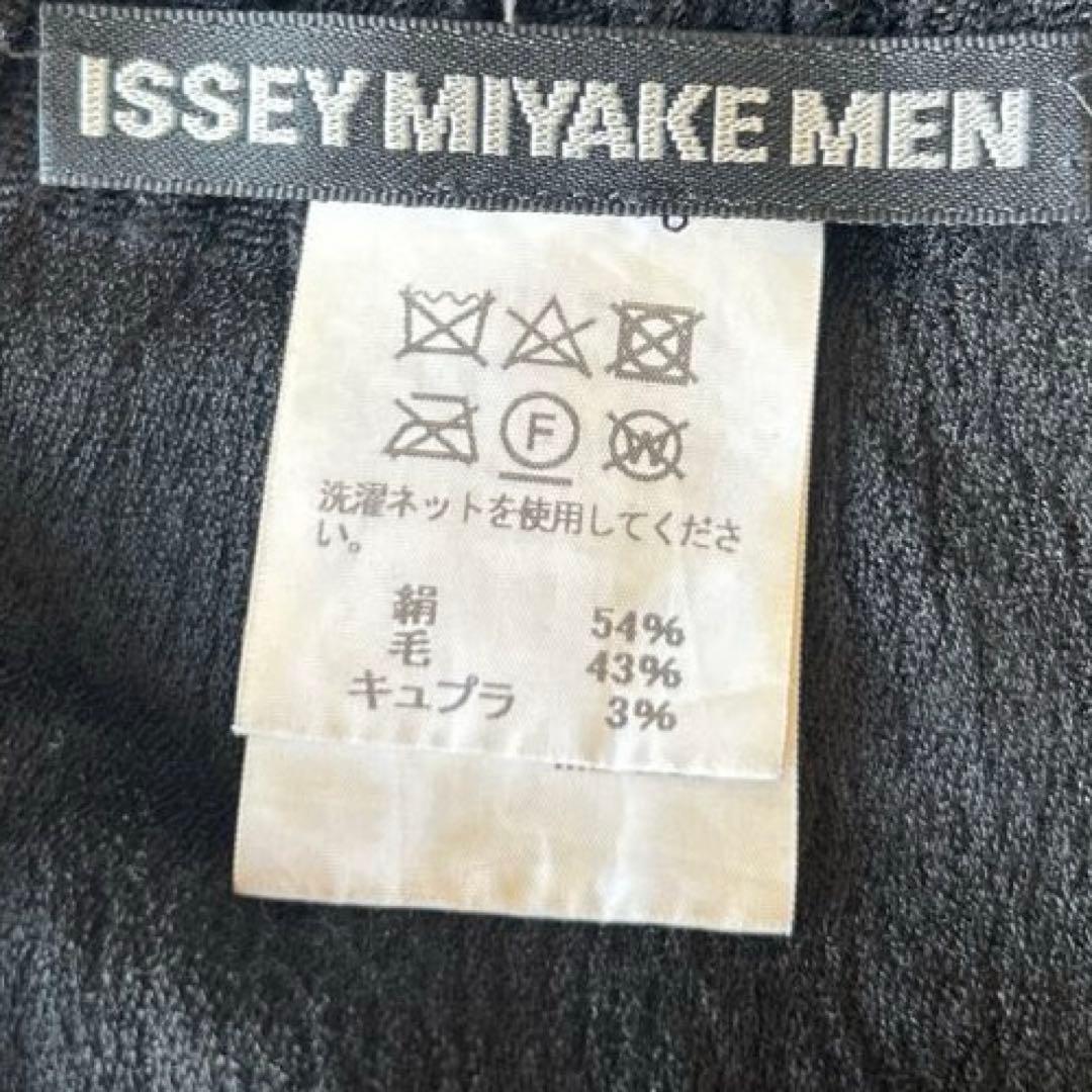 ISSEY MIYAKE MEN✨大判 ストール シルク混 シワ加工