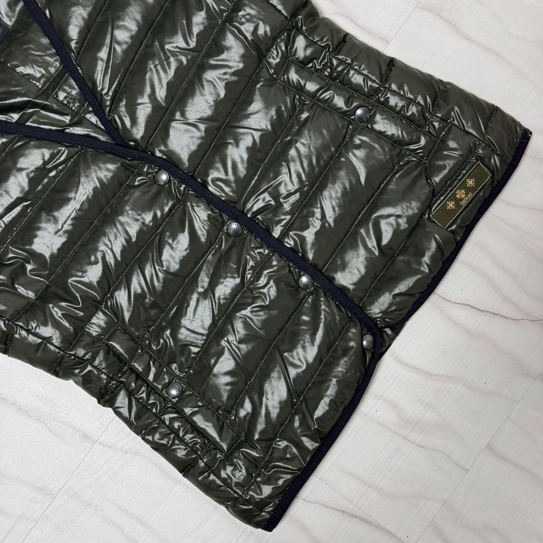 極美品✨Lサイズ TATRAS インナーダウンベスト モスグリーン 美シルエット