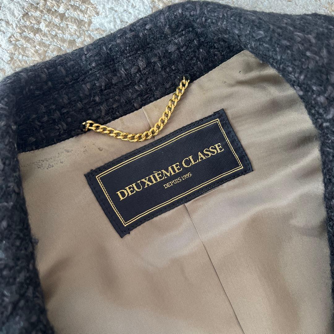 Deuxieme Classeツイードテーラードジャケット38サイズ