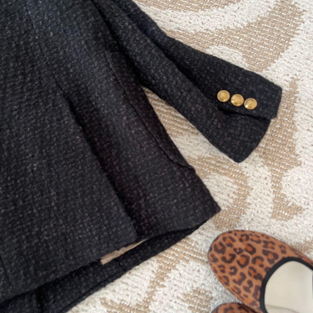 Deuxieme Classeツイードテーラードジャケット38サイズ