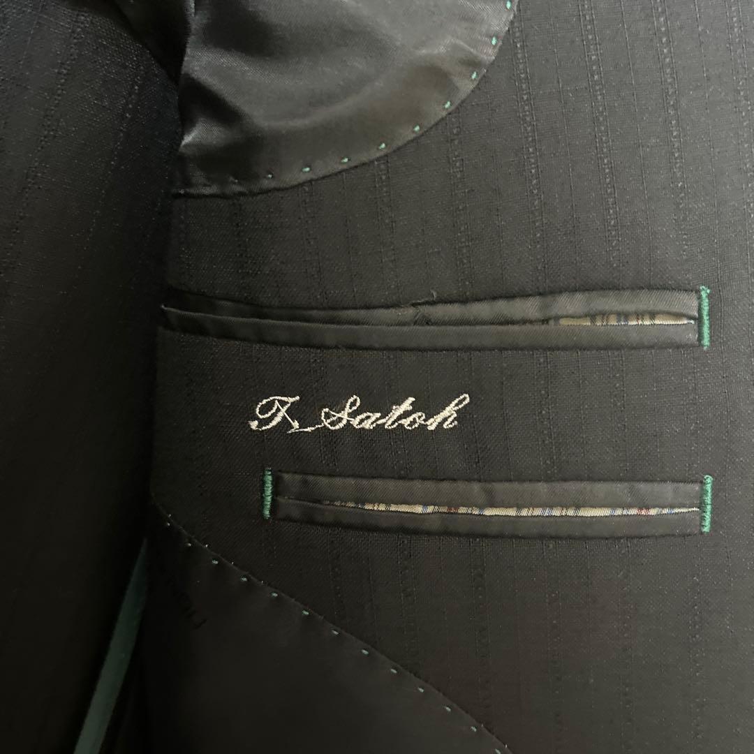 ドナートヴィンチ ビジネススーツ定番ブラック　BB7希少サイズ美品カシミア混