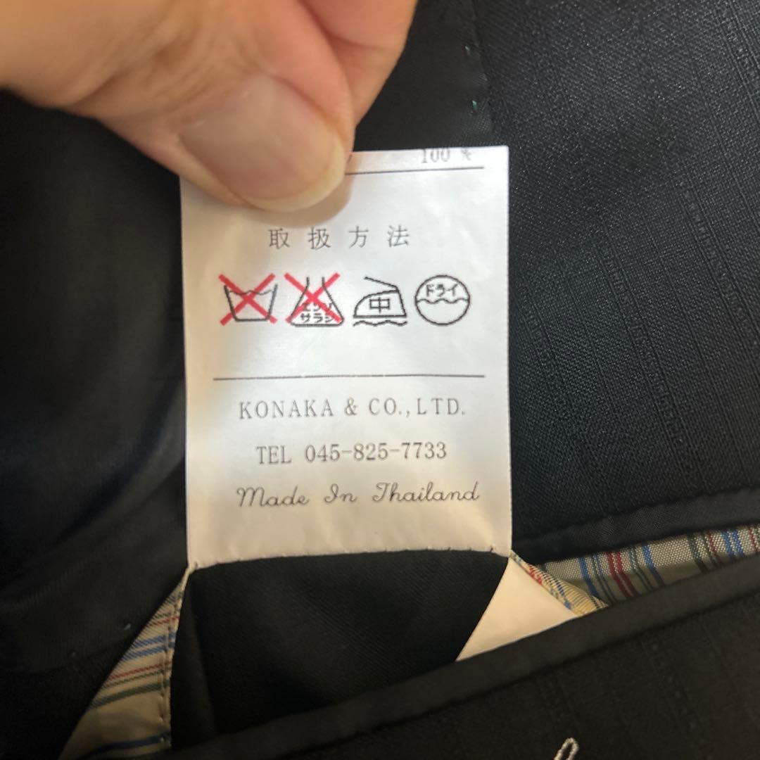 ドナートヴィンチ ビジネススーツ定番ブラック　BB7希少サイズ美品カシミア混