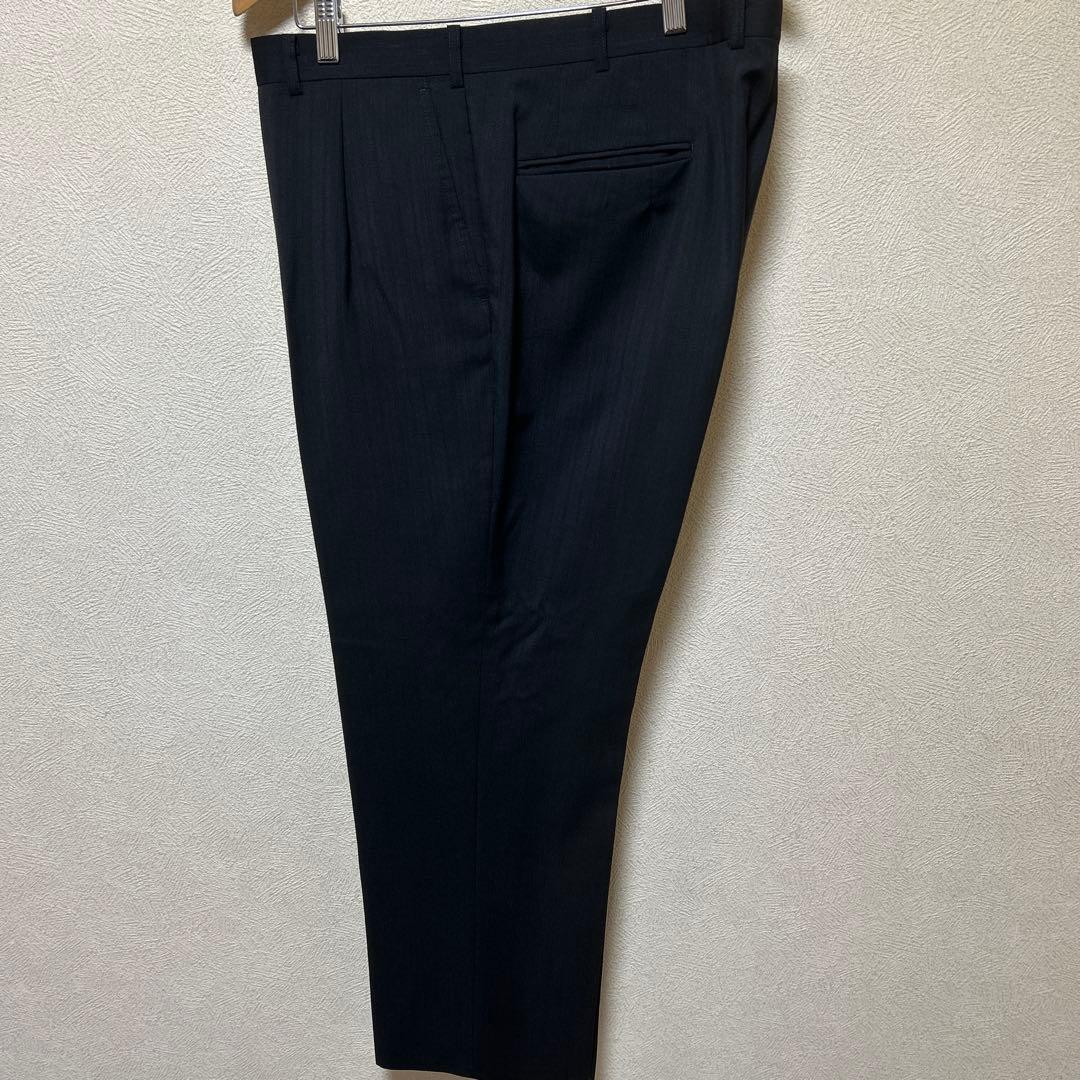 ドナートヴィンチ ビジネススーツ定番ブラック　BB7希少サイズ美品カシミア混