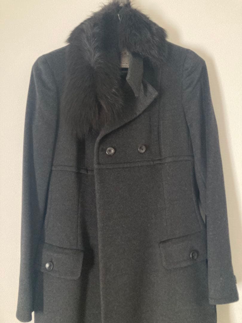 マックスマーラ　ファー襟付き　ロングコート