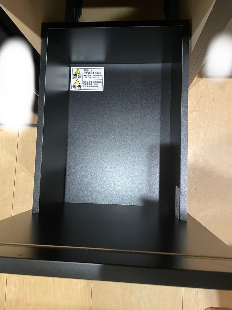 （オレオ）ニトリ　リリガーレ　120 黒の木製キッチン収納引き出し付き