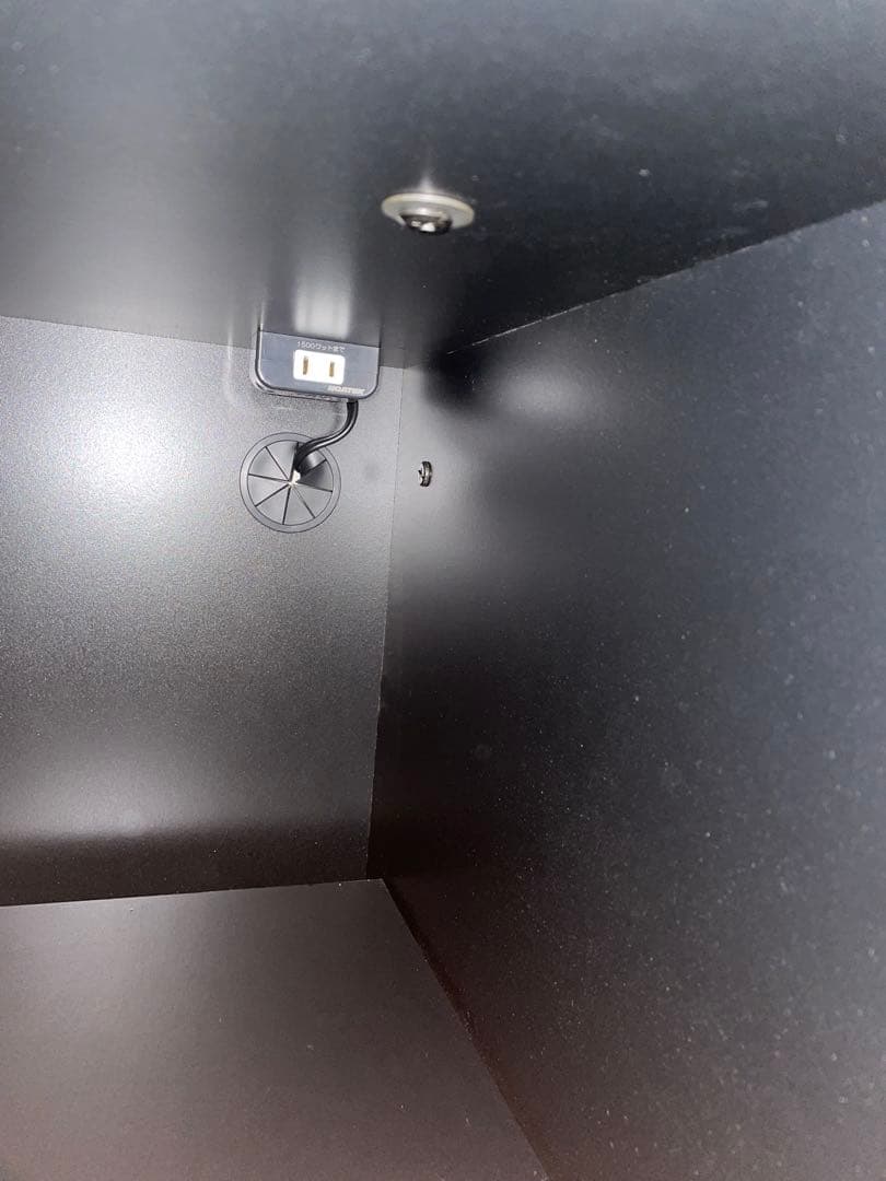 （オレオ）ニトリ　リリガーレ　120 黒の木製キッチン収納引き出し付き