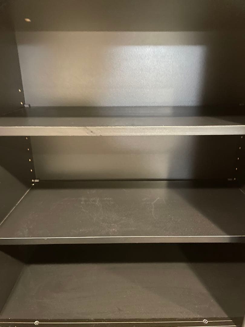 （オレオ）ニトリ　リリガーレ　120 黒の木製キッチン収納引き出し付き