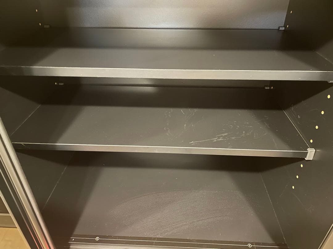 （オレオ）ニトリ　リリガーレ　120 黒の木製キッチン収納引き出し付き