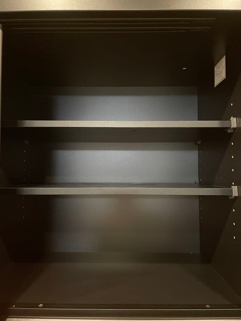 （オレオ）ニトリ　リリガーレ　120 黒の木製キッチン収納引き出し付き