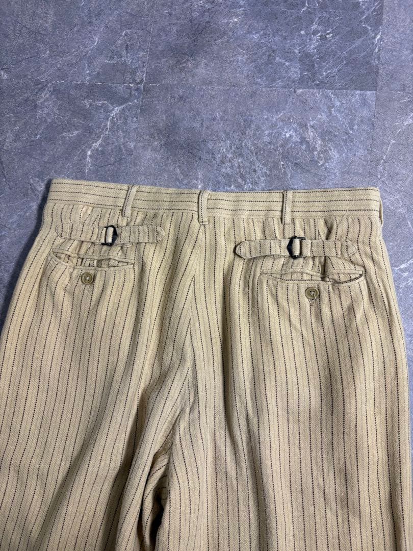パンツ 90s Ralph Lauren baggy stripe slacks