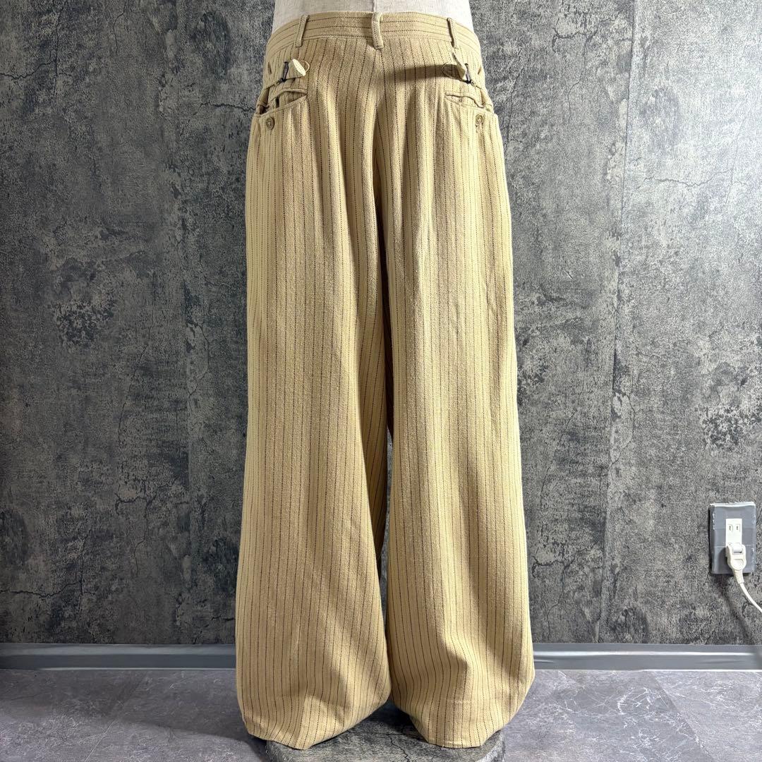 パンツ 90s Ralph Lauren baggy stripe slacks
