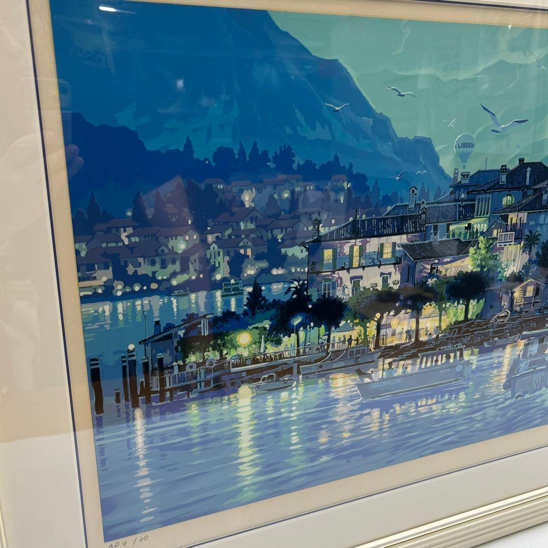 5638 AP9/30 笹倉鉄平 オリジナル シルクスクリーン ラゴ マジョーレ