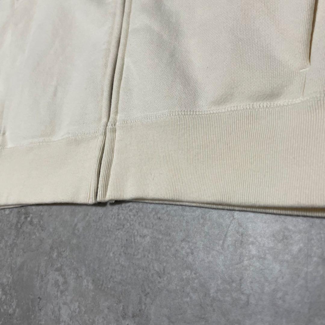 theory luxe アイボリーフルジップパーカー 綿100% 定価2.6万