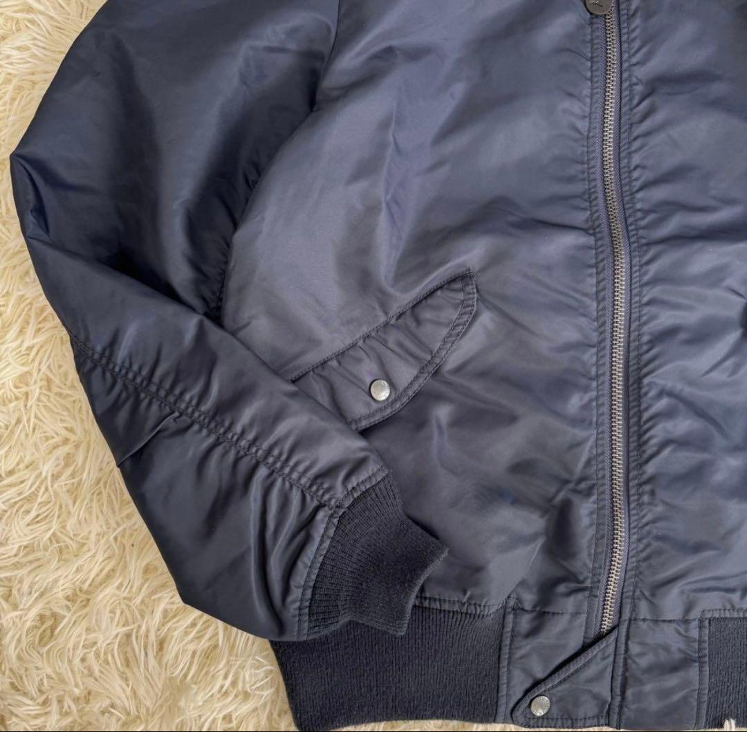 AVIREX USA ネイビー MA-1ジャケット