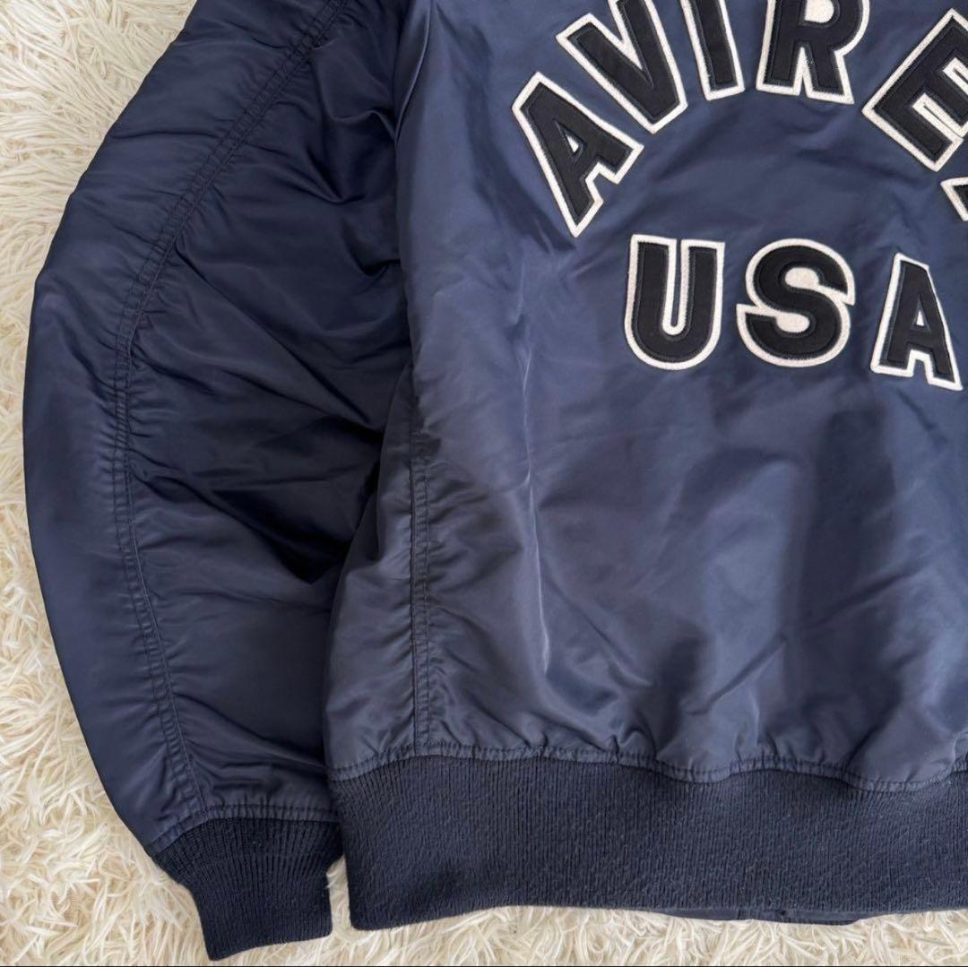 AVIREX USA ネイビー MA-1ジャケット