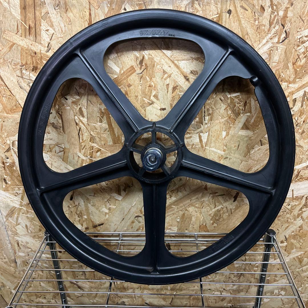 BMX スカイウェイSKYWAY 5本スポーク ブラックホイール オールドBMX