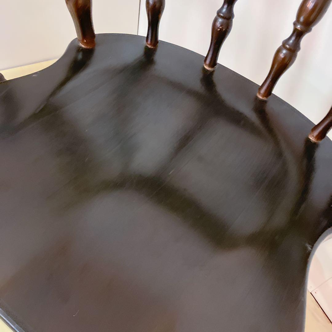 飛騨産業　木製　キャプテンチェア　2脚セット　ダイニングチェア　アームチェア　①