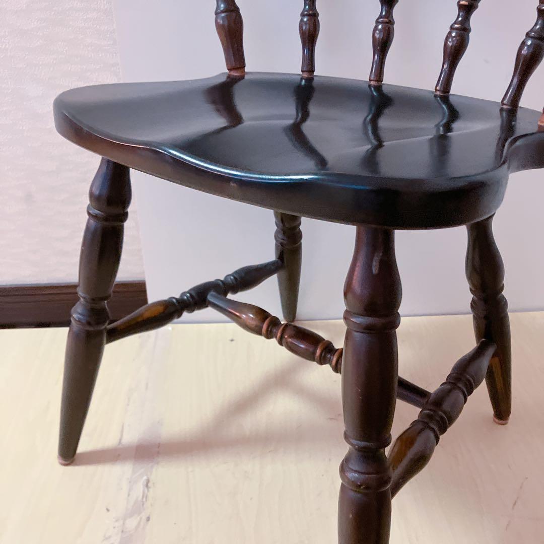 飛騨産業　木製　キャプテンチェア　2脚セット　ダイニングチェア　アームチェア　①