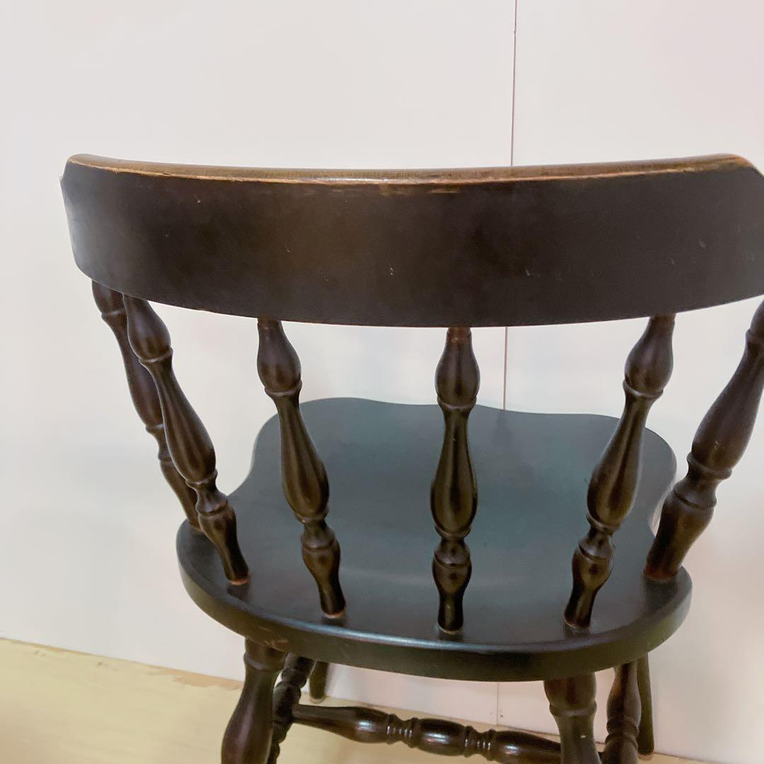 飛騨産業　木製　キャプテンチェア　2脚セット　ダイニングチェア　アームチェア　①