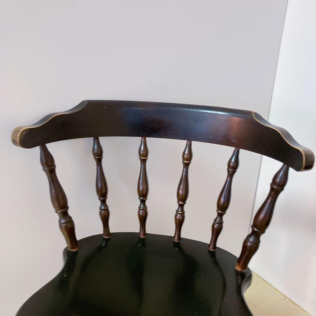 飛騨産業　木製　キャプテンチェア　2脚セット　ダイニングチェア　アームチェア　①