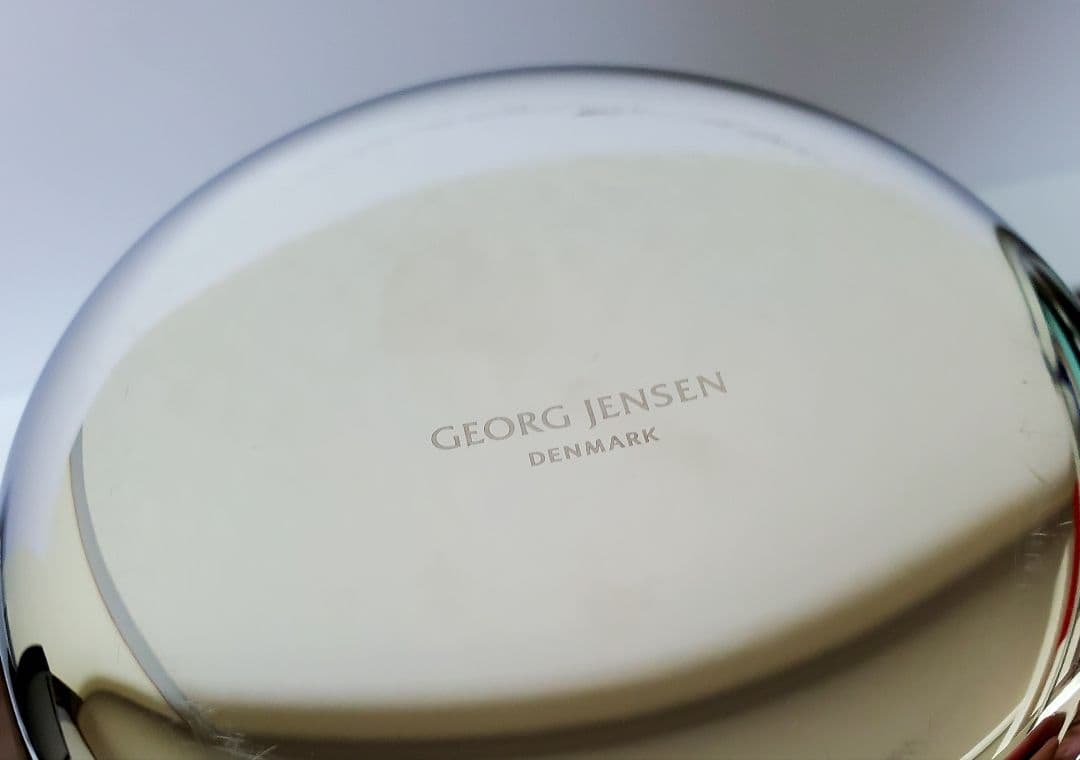 ジョージ・ジェンセン　SKYコレクション　フラワーベース　ステンレス　デンマーク