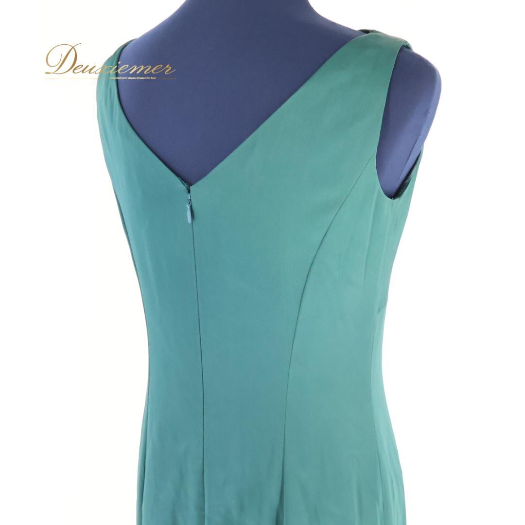 【日本製 パーティドレス】グリーン Primish 東京ソワール ワンピース 緑