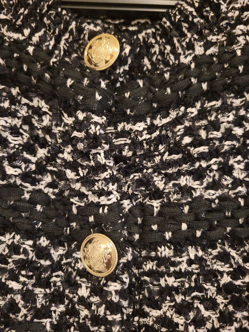 ラメツイード風ベスト