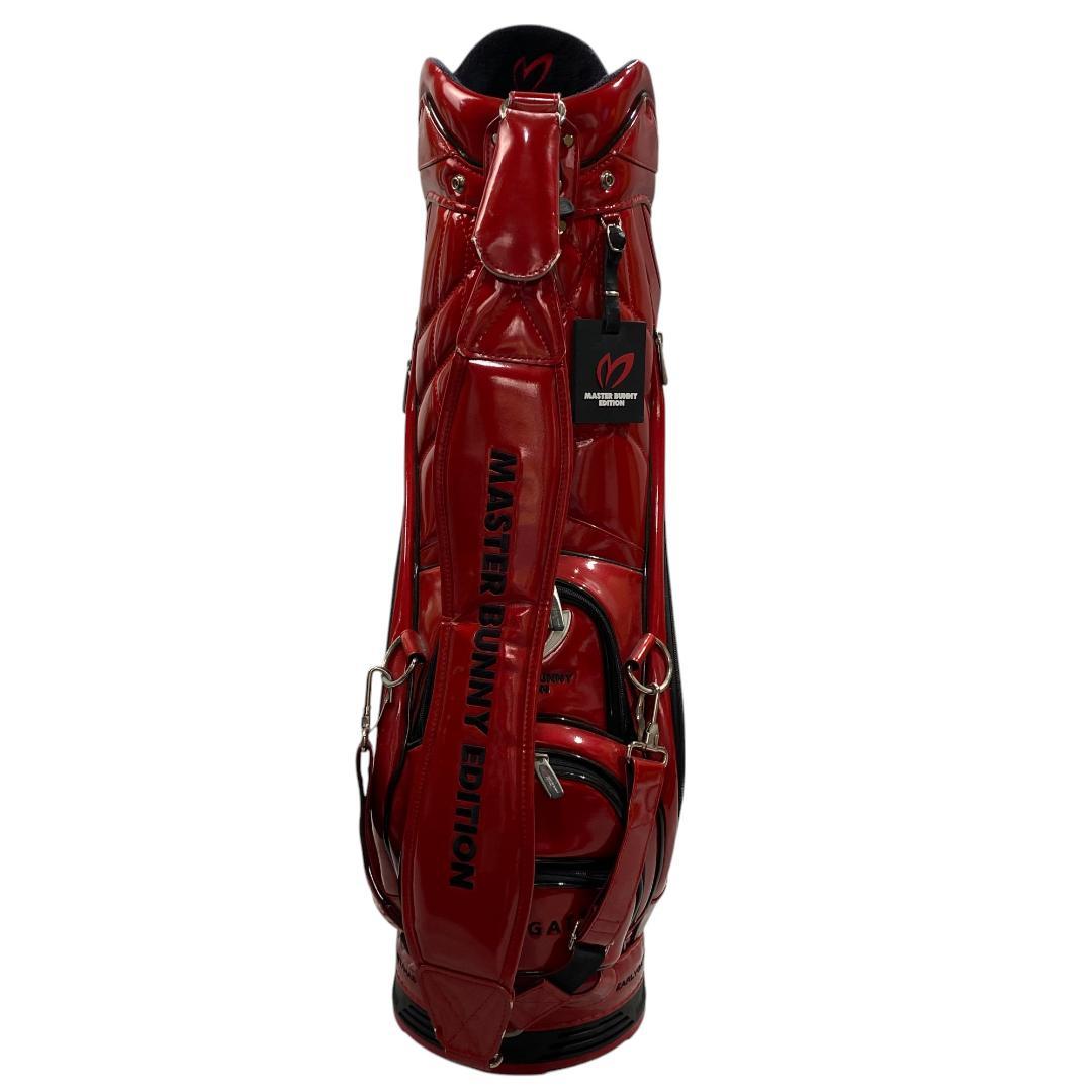 マスターバニーエディション フード付き キャディバッグ レッド 9.5型 6分割