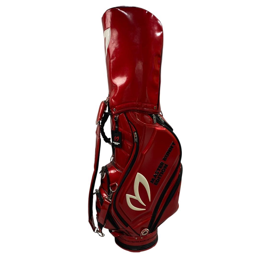 マスターバニーエディション フード付き キャディバッグ レッド 9.5型 6分割
