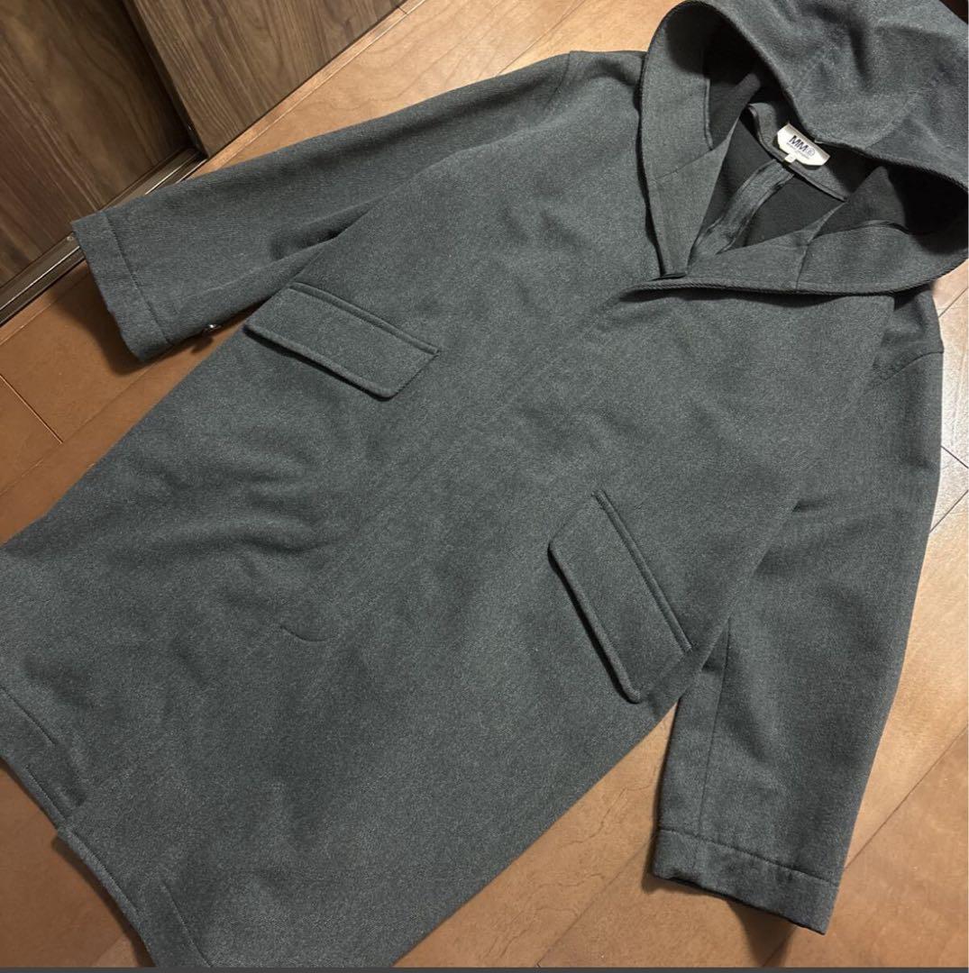 MM6 メゾンマルジェラ メンズ フーデットコート 44 グレー