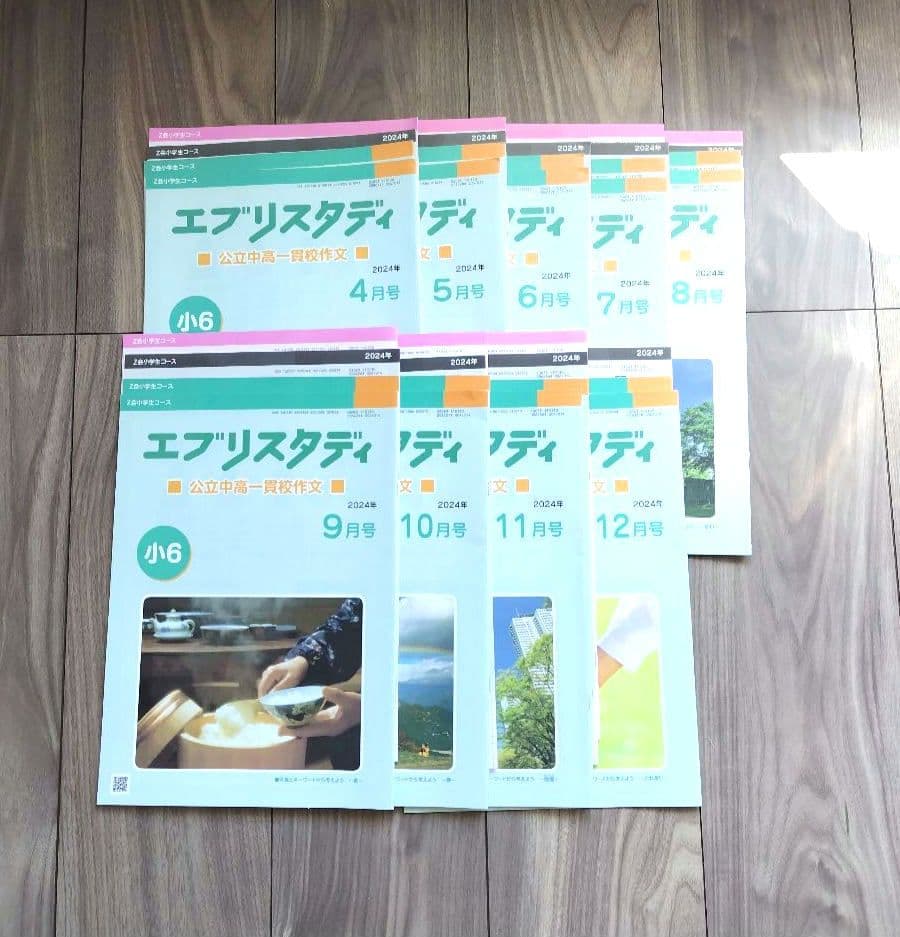 Z会 エブリスタディ 小6 公立中高一貫適性検査&作文　2024年度1年分　他