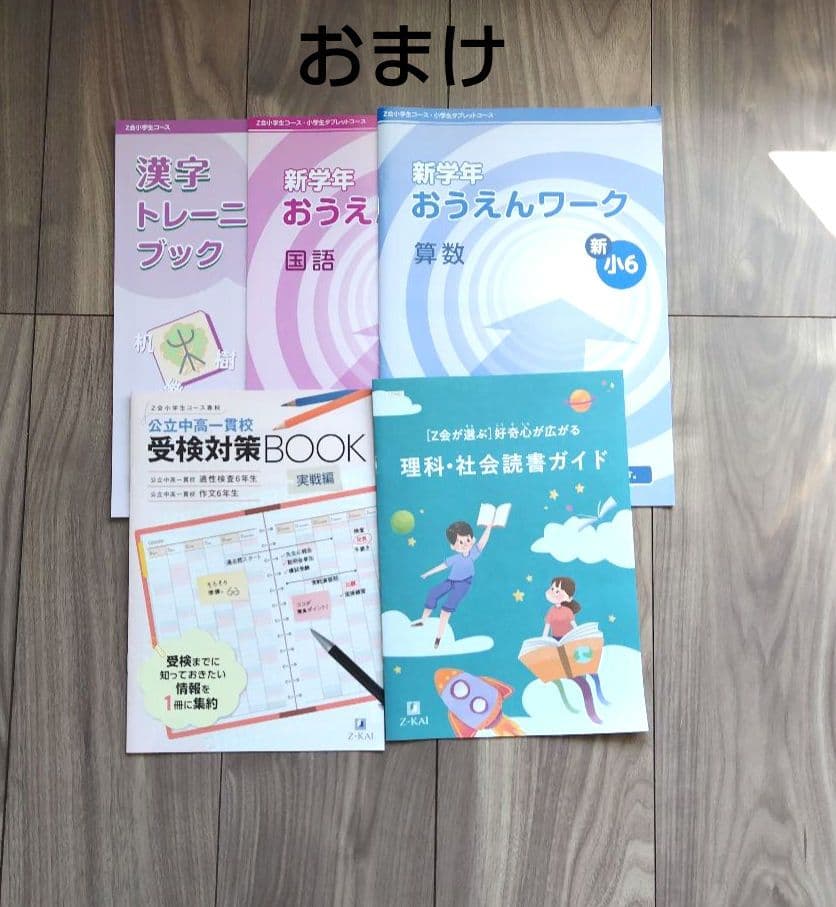 Z会 エブリスタディ 小6 公立中高一貫適性検査&作文　2024年度1年分　他