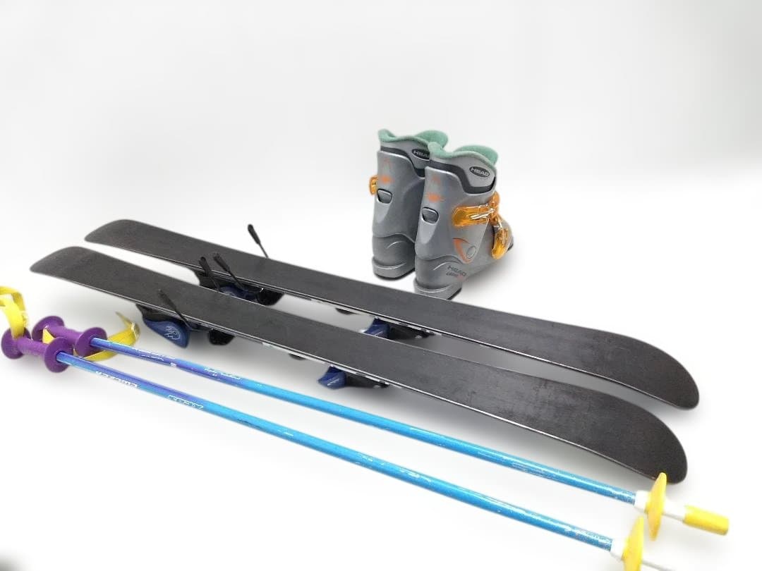 キッズスキー4点セット カザマ SPAX J 96cm ブーツ ヘッド20cm