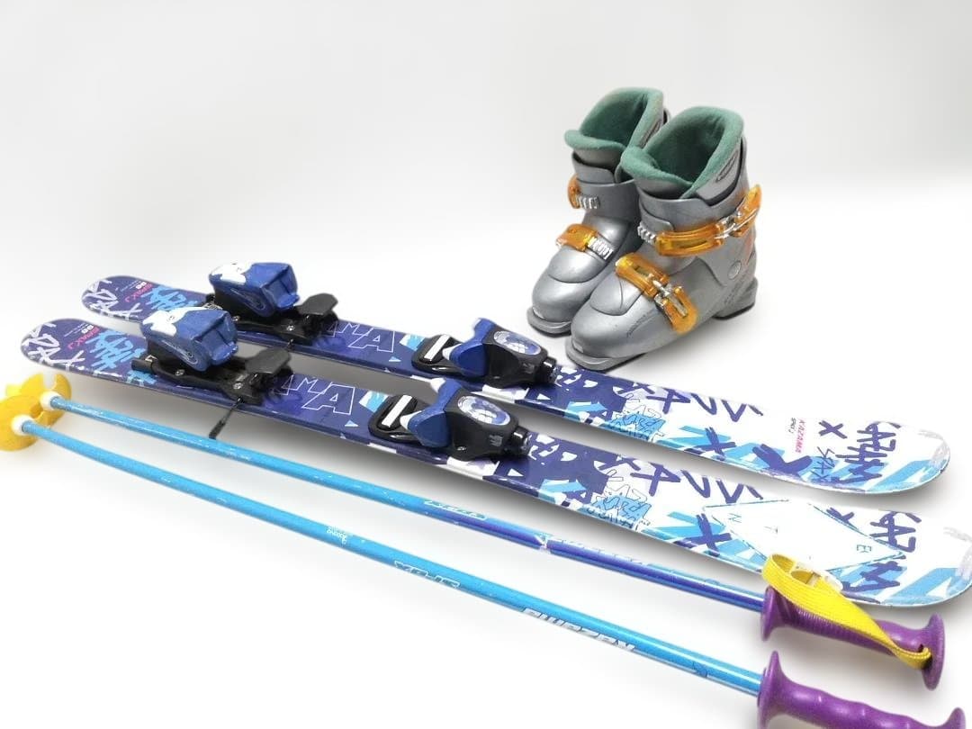 キッズスキー4点セット カザマ SPAX J 96cm ブーツ ヘッド20cm