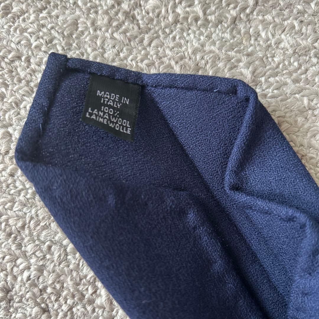 アットヴァンヌッチ ソリッド セッテピエゲ ネイビー ネクタイ